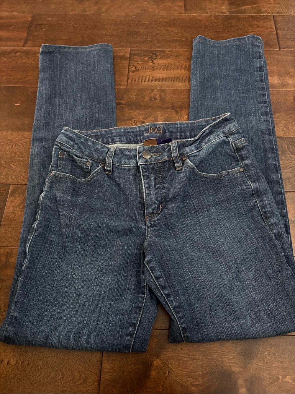 Jag Jeans Women's Medium Blue Straight-Leg Jeans